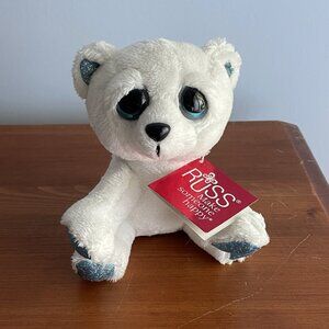 Russ Berrie Lil Peepers Icicle Polar Bear Plush
